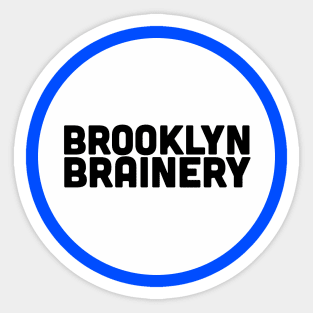 Classic Brainery Logo in White Sticker
